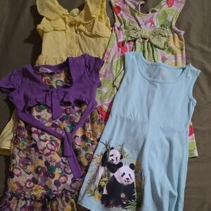 Girl's Spring Dress Bundle Of 4